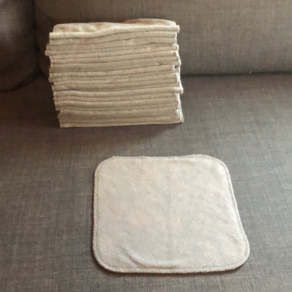 Organic Cotton Grovia cloths baby wipes